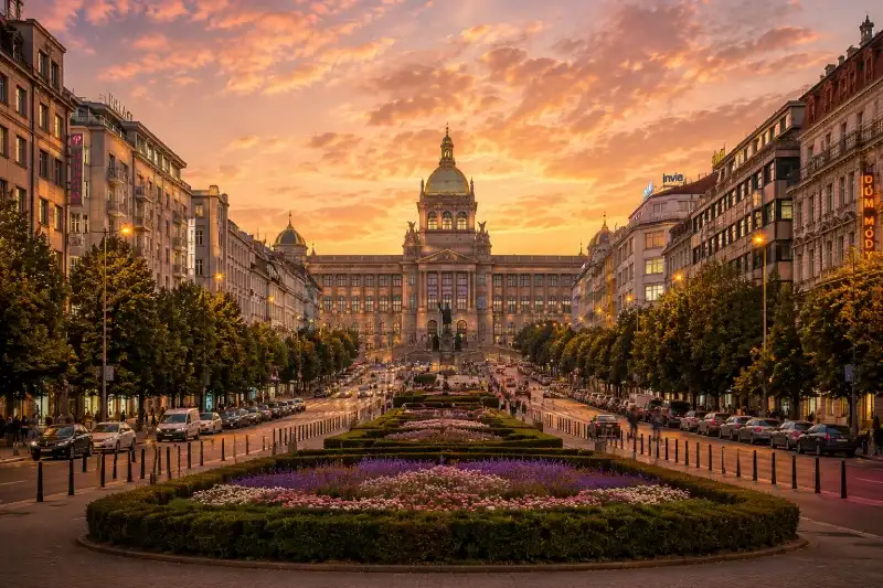 Prague Airport to Wenceslas Square